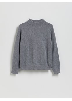 Reserved - Sweter ze stójką - jasnoszary ze sklepu Reserved w kategorii Bluzy chłopięce - zdjęcie 187395408