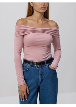 Reserved - Longsleeve z modalem - pastelowy róż ze sklepu Reserved w kategorii Bluzki damskie - zdjęcie 187395445