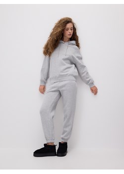 Reserved - Spodnie dresowe ze ściągaczem - jasnoszary ze sklepu Reserved w kategorii Spodnie damskie - zdjęcie 187395467