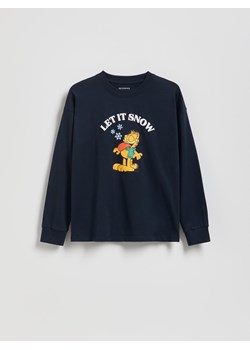 Reserved - Longsleeve GARFIELD - granatowy ze sklepu Reserved w kategorii T-shirty chłopięce - zdjęcie 187395619