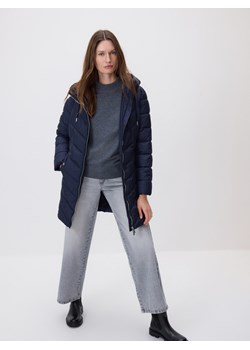 Reserved - Pikowana kurtka - granatowy ze sklepu Reserved w kategorii Płaszcze damskie - zdjęcie 187395926