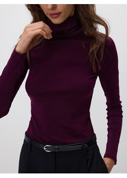 Reserved - Bawełniany golf - bordowy ze sklepu Reserved w kategorii Swetry damskie - zdjęcie 187396026