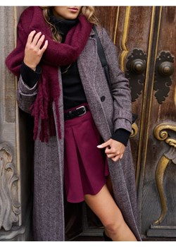 Sinsay - Szalik z frędzlami - bordowy ze sklepu Sinsay w kategorii Szaliki i chusty damskie - zdjęcie 187396737