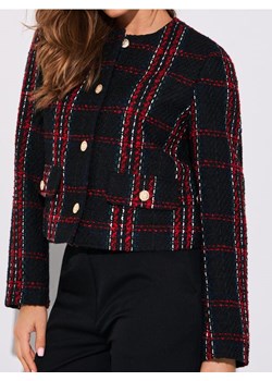 Sinsay - Żakiet w kratę z ozdobnymi guzikami - wielobarwny ze sklepu Sinsay w kategorii Marynarki damskie - zdjęcie 187396757