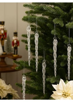 Sinsay - Dekoracja świąteczna 6 pack - clear ze sklepu Sinsay w kategorii Dekoracje bożonarodzeniowe - zdjęcie 187396818