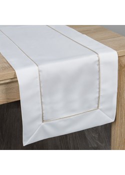 OBRUS MADELE 40 X 140 CM BIAŁY ze sklepu lenaodniemowlakadoszkolniaka.pl w kategorii Obrusy i bieżniki - zdjęcie 187398637