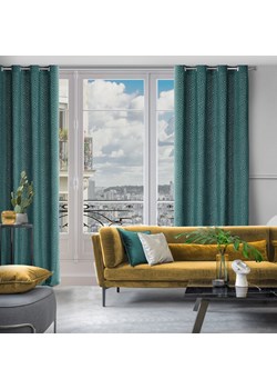 ZASŁONA GOTOWA INGA NA TAŚMIE 140 X 250 CM TURKUSOWY ze sklepu lenaodniemowlakadoszkolniaka.pl w kategorii Zasłony - zdjęcie 187398669