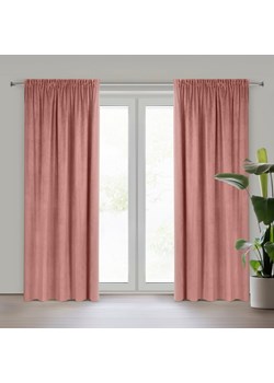 ZASŁONA GOTOWA PIERRE NA TAŚMIE 140 X 300 CM CIEMNORÓŻOWY ze sklepu lenaodniemowlakadoszkolniaka.pl w kategorii Zasłony - zdjęcie 187401018