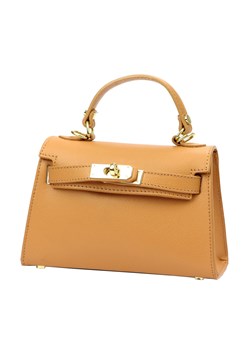 Vera Pelle torebka kuferek skóra naturalna brązowy ze sklepu lenaodniemowlakadoszkolniaka.pl w kategorii Torebki damskie - zdjęcie 187401567