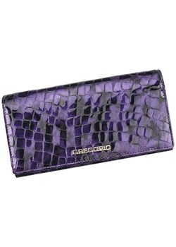 Gregorio portfel skóra naturalna fioletowy Gregorio FS-106 - kobieta ze sklepu lenaodniemowlakadoszkolniaka.pl w kategorii Portfele damskie - zdjęcie 187402825