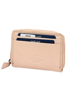 Coveri portfel skóra naturalna różowy EC-7601-26 - kobieta ze sklepu lenaodniemowlakadoszkolniaka.pl w kategorii Portfele damskie - zdjęcie 187403357