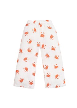 Spodnie kuloty muslin CRABS écru,kraby 128 ze sklepu lenaodniemowlakadoszkolniaka.pl w kategorii Spodnie i półśpiochy - zdjęcie 187404495