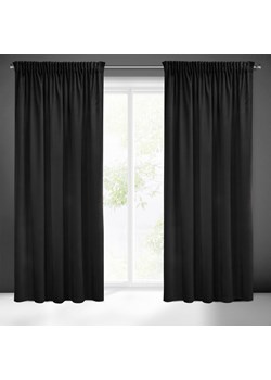 ZASŁONA GOTOWA SIBEL NA TAŚMIE 140 X 270 CM CZARNY ze sklepu lenaodniemowlakadoszkolniaka.pl w kategorii Zasłony - zdjęcie 187405067