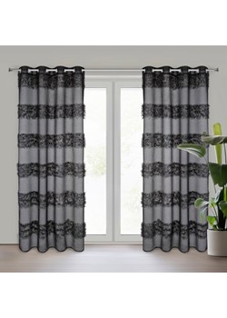 FIRANA GOTOWA MARGARET 140 X 250 CM CZARNY ze sklepu lenaodniemowlakadoszkolniaka.pl w kategorii Firany - zdjęcie 187405208