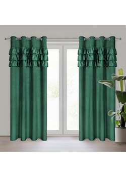 ZASŁONA GOTOWA SAMI 140 X 250 CM CIEMNOZIELONY ze sklepu lenaodniemowlakadoszkolniaka.pl w kategorii Zasłony - zdjęcie 187405605