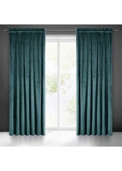 ZASŁONA GOTOWA MELANIE NA TAŚMIE 140 X 270 CM CIEMNOTURKUSOWY ze sklepu lenaodniemowlakadoszkolniaka.pl w kategorii Zasłony - zdjęcie 187406055