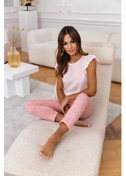 Piżama damska z krótkim rękawem długie spodnie różowa Elena ze sklepu lenaodniemowlakadoszkolniaka.pl w kategorii Piżamy damskie - zdjęcie 187406297