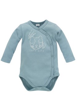 Body niemowlęce wyprawka rozpinane Slow Life Pinokio niebieskie ze sklepu lenaodniemowlakadoszkolniaka.pl w kategorii Body niemowlęce - zdjęcie 187407687