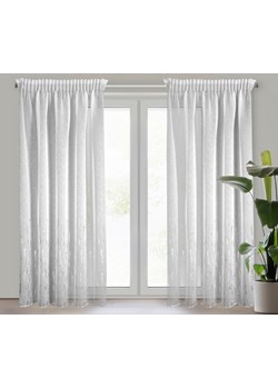 FIRANA GOTOWA LINZI NA TAŚMIE 140 X 270 CM BIAŁY ze sklepu lenaodniemowlakadoszkolniaka.pl w kategorii Firany - zdjęcie 187409597