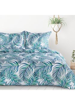 POŚCIEL D91 PALMS 02 160 X 200 CM TURKUSOWY ze sklepu lenaodniemowlakadoszkolniaka.pl w kategorii Pościele - zdjęcie 187414396