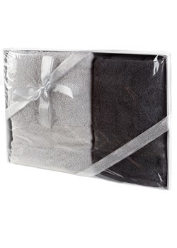 KOMPLET RĘCZNIKÓW GLOW 42 X 33 X 5 CM SREBRNY ze sklepu lenaodniemowlakadoszkolniaka.pl w kategorii Ręczniki - zdjęcie 187416206