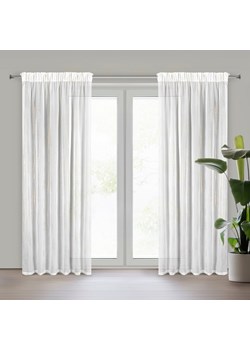 FIRANA GOTOWA ASTRA NA TAŚMIE 140 X 270 CM BIAŁY ze sklepu lenaodniemowlakadoszkolniaka.pl w kategorii Firany - zdjęcie 187416448