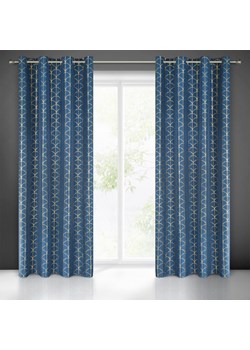 ZASŁONA GOTOWA CANDE 140 X 250 CM GRANATOWY ze sklepu lenaodniemowlakadoszkolniaka.pl w kategorii Zasłony - zdjęcie 187417309