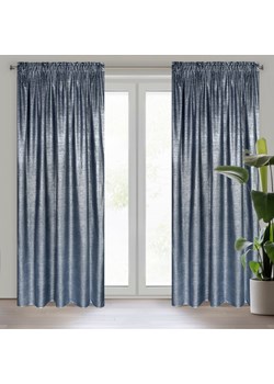 ZASŁONA GOTOWA AMBI NA TAŚMIE 140 X 270 CM GRANATOWY ze sklepu lenaodniemowlakadoszkolniaka.pl w kategorii Zasłony - zdjęcie 187417746