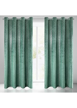 ZASŁONA GOTOWA D91 MOLY 140 X 250 CM ZIELONY ze sklepu lenaodniemowlakadoszkolniaka.pl w kategorii Zasłony - zdjęcie 187419649