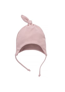 Czapka niemowlęca wiązana dla dziewczynki bawełniana róż Pinokio ze sklepu lenaodniemowlakadoszkolniaka.pl w kategorii Czapki dziecięce - zdjęcie 187419999