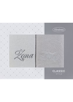 KOMPLET RĘCZNIKÓW MĄŻ ŻONA 47 X 37 X 7 CM BIAŁY ze sklepu lenaodniemowlakadoszkolniaka.pl w kategorii Ręczniki - zdjęcie 187420149