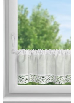 FIRANA GOTOWA VINCE NA TAŚMIE 150 X 30 CM BIAŁY ze sklepu lenaodniemowlakadoszkolniaka.pl w kategorii Firany - zdjęcie 187420549