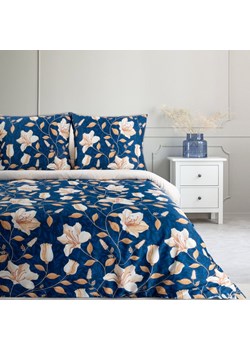 KOMPLET POŚCIELI SATYNOWEJ NIKA 48 140 X 200 CM GRANATOWY ze sklepu lenaodniemowlakadoszkolniaka.pl w kategorii Pościele - zdjęcie 187422088