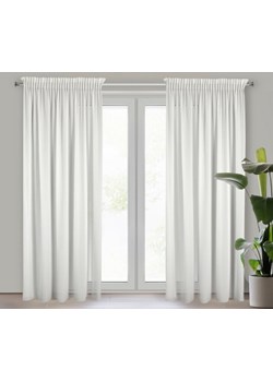 FIRANA GOTOWA MELINDA NA TAŚMIE 135 X 270 CM BIAŁY ze sklepu lenaodniemowlakadoszkolniaka.pl w kategorii Firany - zdjęcie 187422827