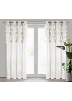 ZASŁONA GOTOWA AURA 140 X 250 CM BIAŁY ze sklepu lenaodniemowlakadoszkolniaka.pl w kategorii Zasłony - zdjęcie 187423138