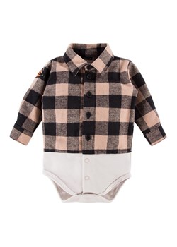 Body koszula w kratkę niemowlęce wyprawka Eevi Jump ze sklepu lenaodniemowlakadoszkolniaka.pl w kategorii Body niemowlęce - zdjęcie 187424779