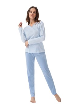 Piżama damska 395 niebieska ze sklepu lenaodniemowlakadoszkolniaka.pl w kategorii Piżamy damskie - zdjęcie 187425419