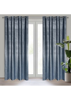 ZASŁONA GOTOWA AMBI 140 X 250 CM GRANATOWY ze sklepu lenaodniemowlakadoszkolniaka.pl w kategorii Zasłony - zdjęcie 187425607