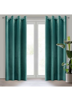 ZASŁONA GOTOWA D91 ROSA 140 X 250 CM CIEMNOTURKUSOWY ze sklepu lenaodniemowlakadoszkolniaka.pl w kategorii Zasłony - zdjęcie 187425637