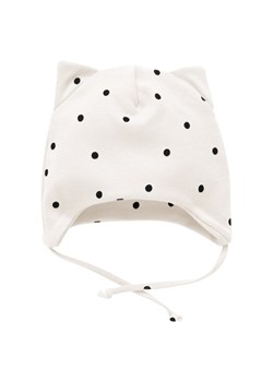 CZAPKA NIEM WIAZ TRES BIEN EC écru,groszki 74 ze sklepu lenaodniemowlakadoszkolniaka.pl w kategorii Czapki dziecięce - zdjęcie 187426575