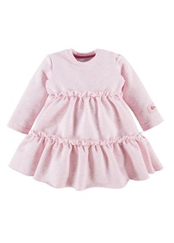 Sukienka z długim rękawem dla dziewczynki różowa melange Eevi Ceremony ze sklepu lenaodniemowlakadoszkolniaka.pl w kategorii Sukienki niemowlęce - zdjęcie 187426719