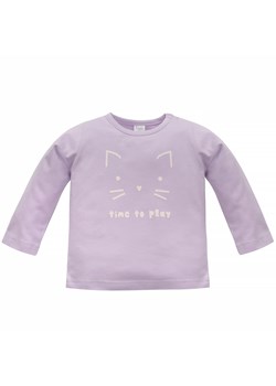 Bluzka bawełniana fiolet dla dziewczynki Lilian Pinokio ze sklepu lenaodniemowlakadoszkolniaka.pl w kategorii Kaftaniki i bluzki - zdjęcie 187427055