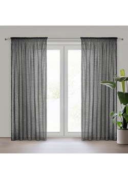 ZASŁONA GOTOWA REINA NA TAŚMIE 135 X 270 CM CZARNY ze sklepu lenaodniemowlakadoszkolniaka.pl w kategorii Zasłony - zdjęcie 187427159