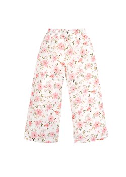 Spodnie kuloty muslin FLOWERS écru,kwiaty 92 ze sklepu lenaodniemowlakadoszkolniaka.pl w kategorii Spodnie i półśpiochy - zdjęcie 187427398