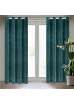 ZASŁONA GOTOWA VILLA 140 X 250 CM CIEMNOTURKUSOWY ze sklepu lenaodniemowlakadoszkolniaka.pl w kategorii Zasłony - zdjęcie 187427576