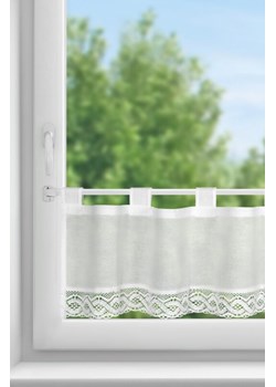 FIRANA GOTOWA VINCE NA SZELKACH 150 X 30 CM BIAŁY ze sklepu lenaodniemowlakadoszkolniaka.pl w kategorii Firany - zdjęcie 187430128