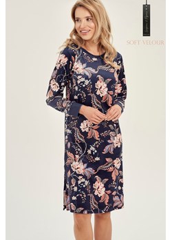 TARO Koszula nocna 3060 WELUROWA VENUS M GRANATOWY ze sklepu lenaodniemowlakadoszkolniaka.pl w kategorii Koszule nocne - zdjęcie 187430256