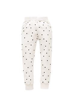 SPODNIE TRES BIEN EC écru,groszki 104 ze sklepu lenaodniemowlakadoszkolniaka.pl w kategorii Spodnie i półśpiochy - zdjęcie 187430388