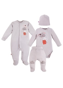 Komplet body pajac półśpiochy czapeczka dla noworodka wyprawka Mellow Ewa Klucze ze sklepu lenaodniemowlakadoszkolniaka.pl w kategorii Pajacyki - zdjęcie 187430749