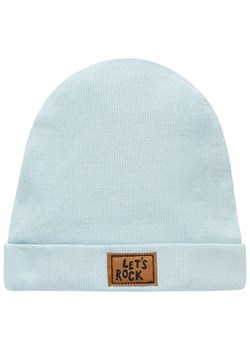 Czapka niemowlęca dla chłopca niebieska Pinokio Lets rock ze sklepu lenaodniemowlakadoszkolniaka.pl w kategorii Czapki dziecięce - zdjęcie 187430915
